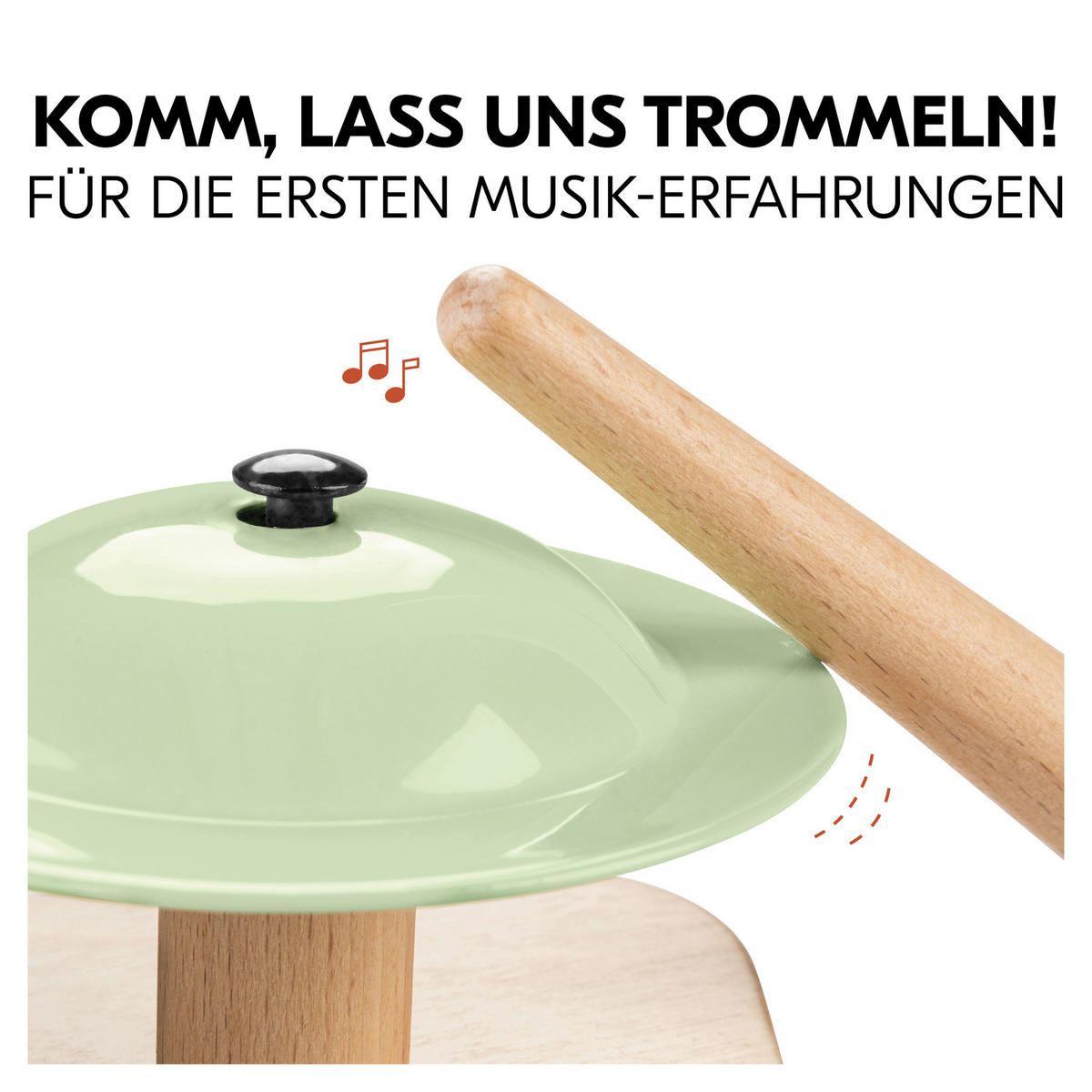MOTORIKSPIEL Play Drums S  - Multicolor, Basics, Holz (11/7/19.5cm) - Hauck