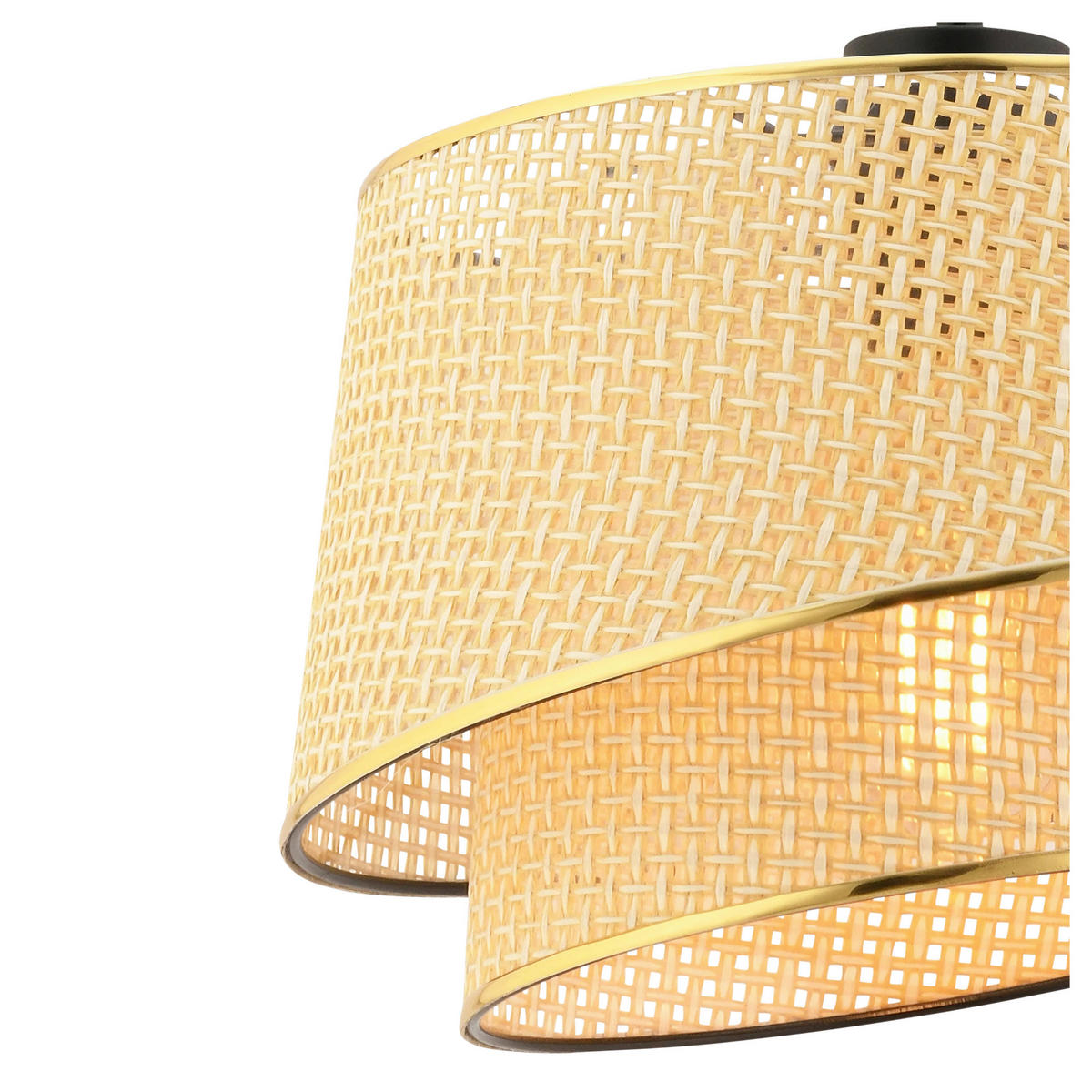HÄNGELEUCHTE 32/65 cm   - Beige/Goldfarben, Design, Textil/Metall (32/65cm) - P & B