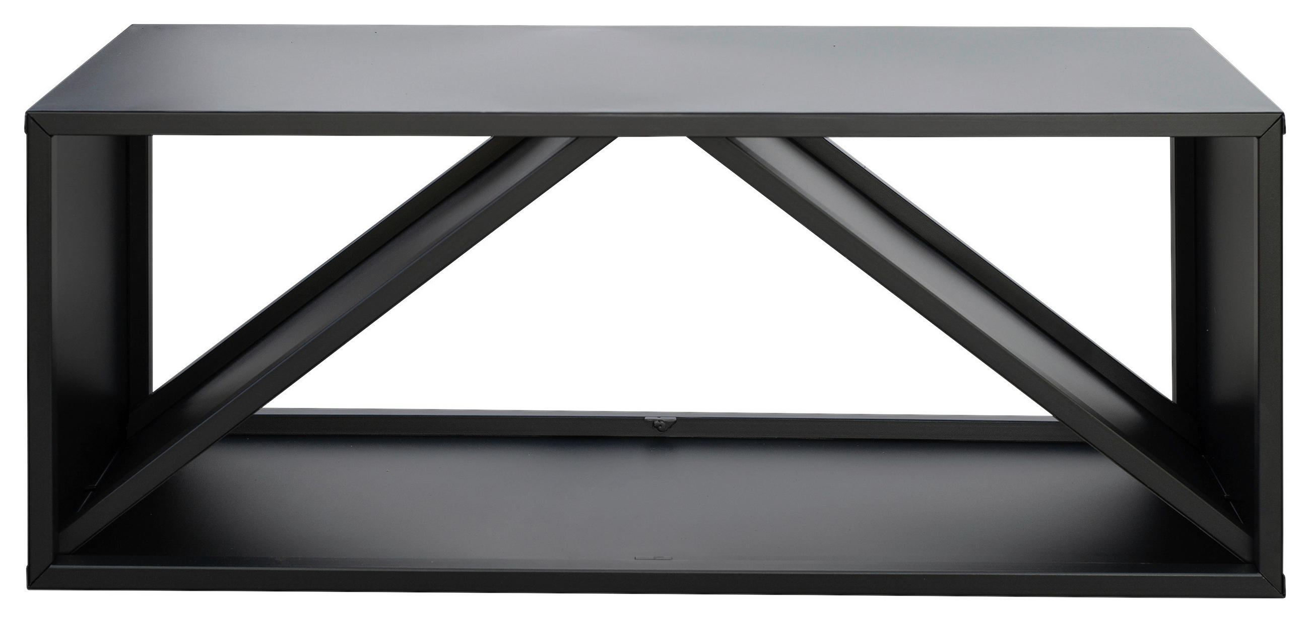 KAMINHOLZREGAL 34,5/40/104 cm  Metall  - Schwarz, Basics, Metall (34,5/40/104cm)
