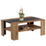 COUCHTISCH rechteckig Nussbaumfarben, Schwarz - Nussbaumfarben/Schwarz, Design (107/70/44cm) - Carryhome COUCHTISCH rechteckig Nussbaumfarben, Schwarz - Nussbaumfarben/Schwarz, Design (107/70/44cm) - Carryhome