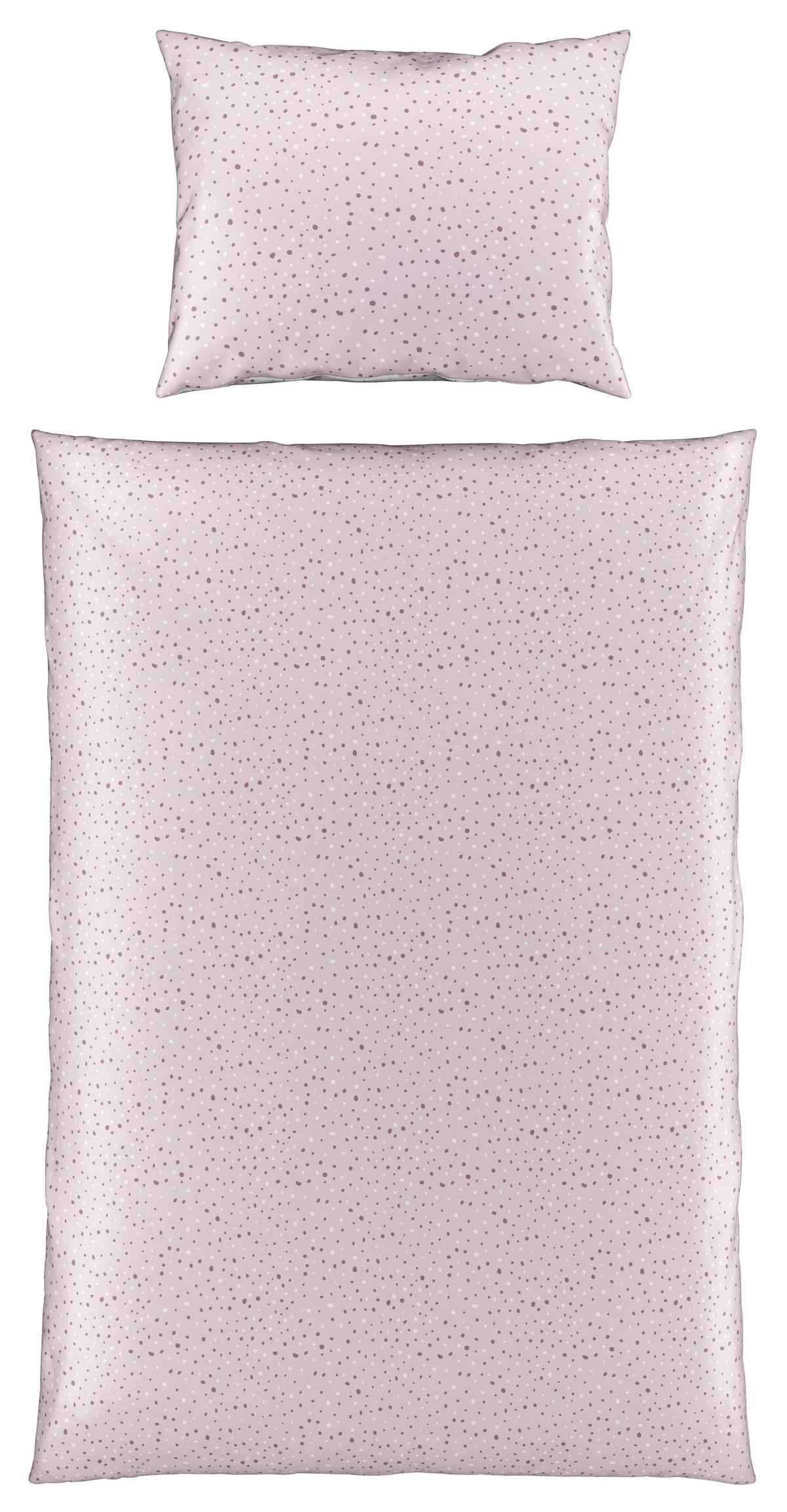 OBOJESTRANSKA POSTELJNINA HAVA 140/200 cm saten roza  - roza, Konvencionalno, tekstil (140/200cm) - Esposa