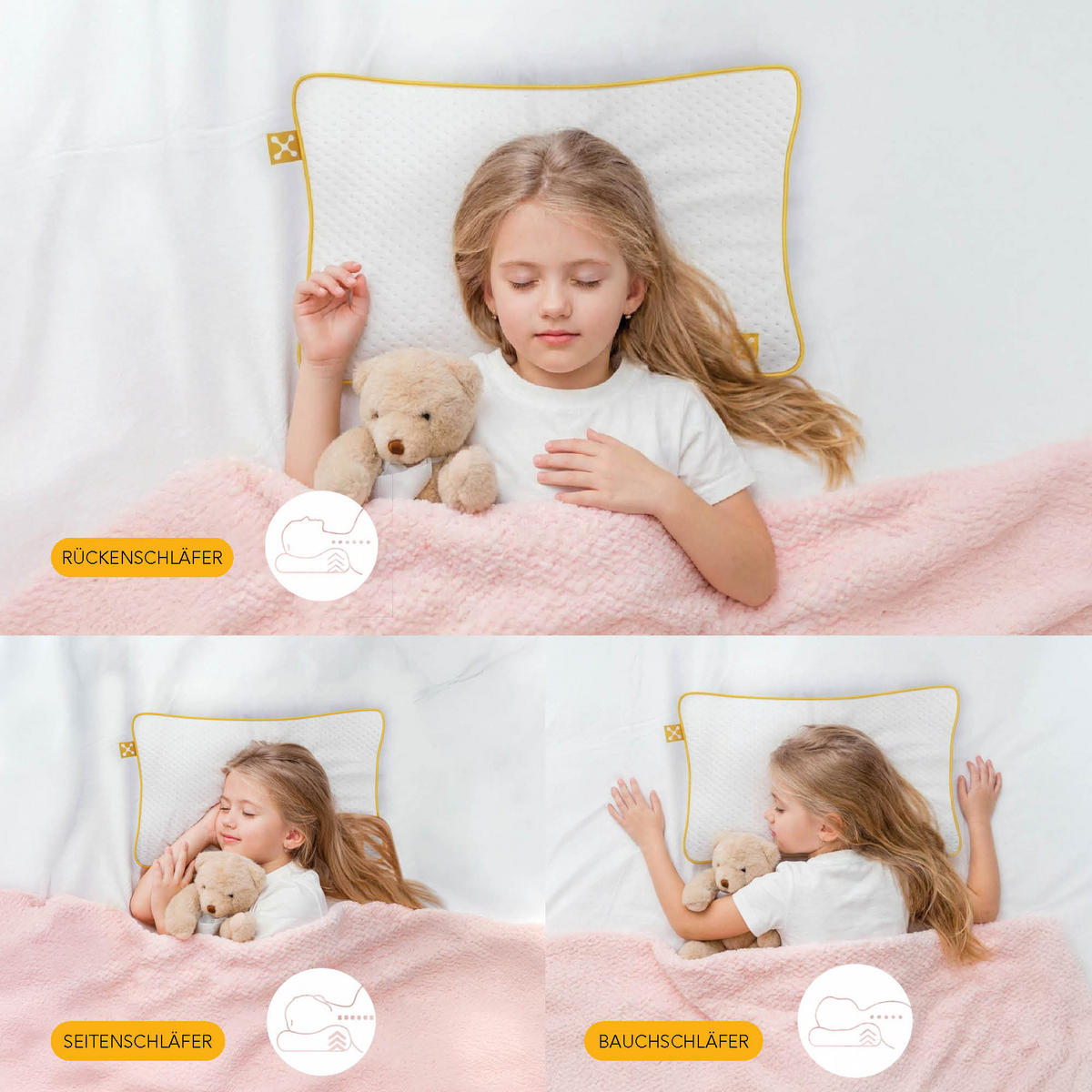 KINDER NACKENKISSEN COMFORT  - Basics, Textil (50/6/32cm) - Smartsleep