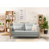 SCHLAFSOFA in Holz, Textil Silberfarben, Buchefarben  - Buchefarben/Silberfarben, Design, Holz/Textil (174/88/104cm) - Niels Andersson