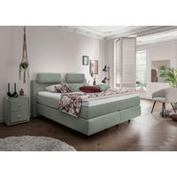 Pat Boxspring, verde, măsliniu - verde/negru, Modern, plastic/textil (180/200cm) - Beldomo - Sleep