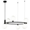 PENDELLEUCHTE 58/28/58 cm   - Schwarz/Weiß, Trend, Glas/Metall (58/28/58cm) - MAYTONI