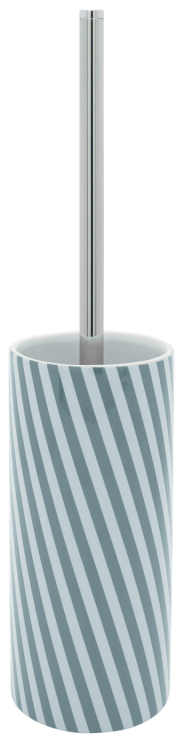 Garnitură De Perie Pentru Wc in metal  plastic   - alb/culoare inox, Basics, ceramică/plastic (8,6/38cm) - Sadena