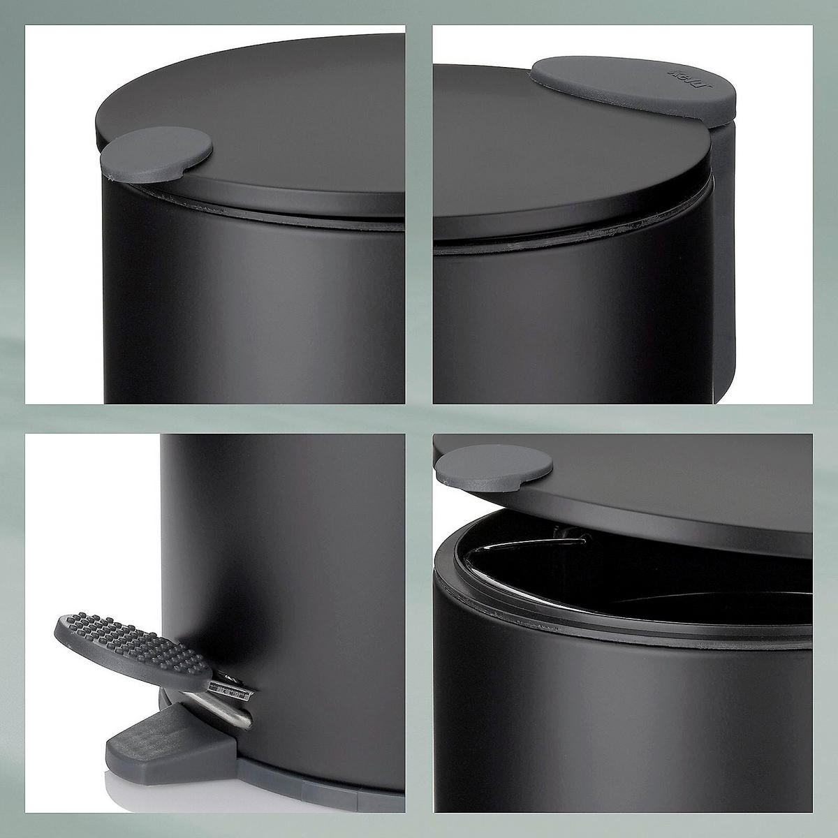 KOZMETICKÝ KÔŠ 3 l - čierna, Basics, kov/plast (17,0/23,0cm) - Kela