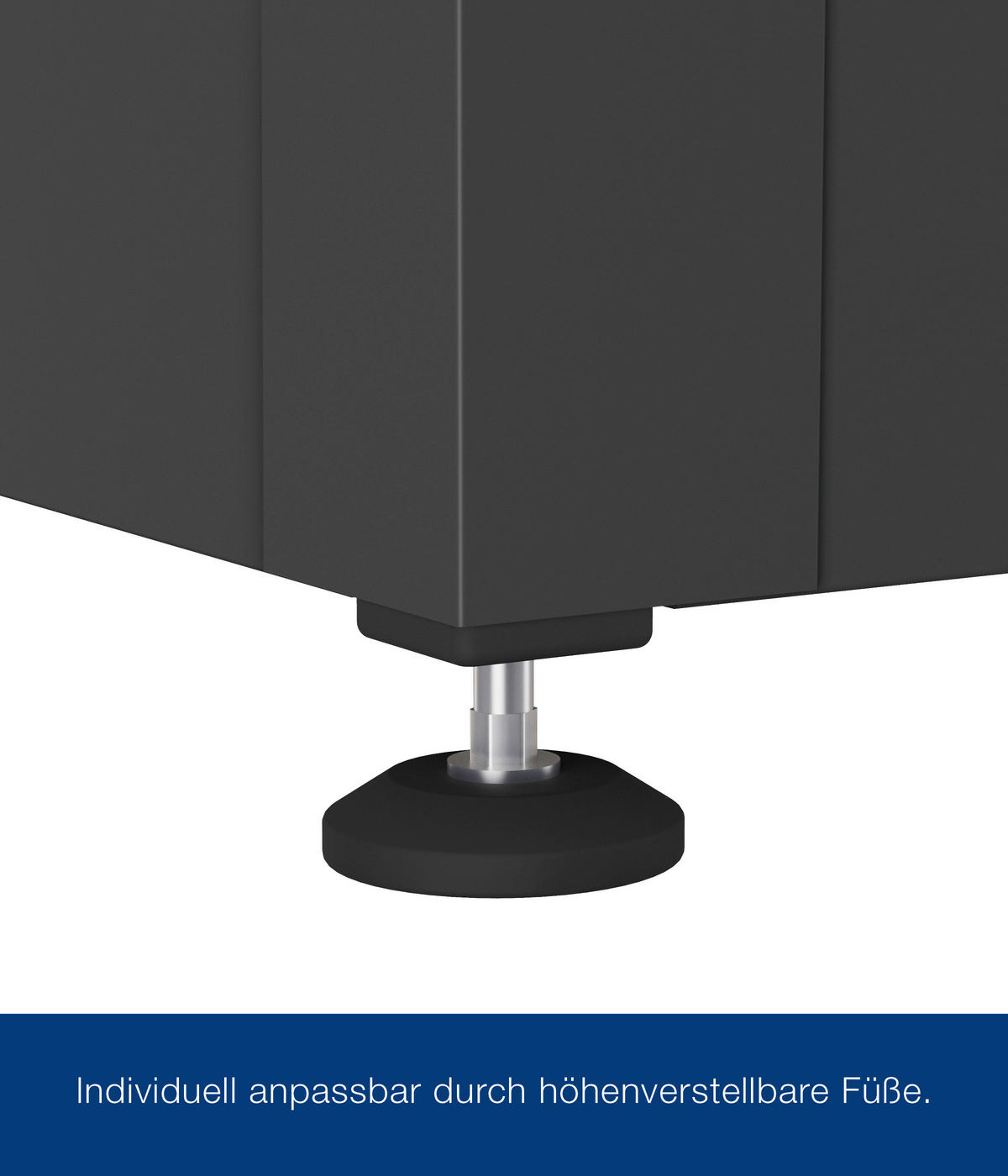 KISSENBOX 166/72,5/87,5 cm  - Anthrazit, Basics, Metall (166/72,5/87,5cm)