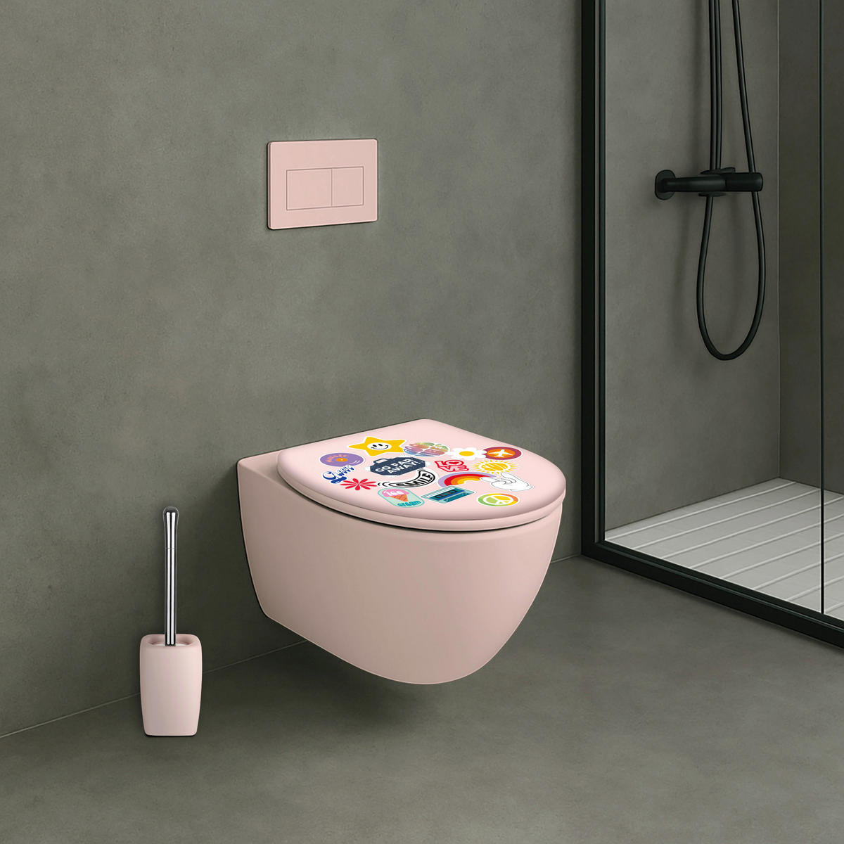 WC-SITZ - Multicolor, Basics, Holzwerkstoff (45/5.6/36cm) - MSV