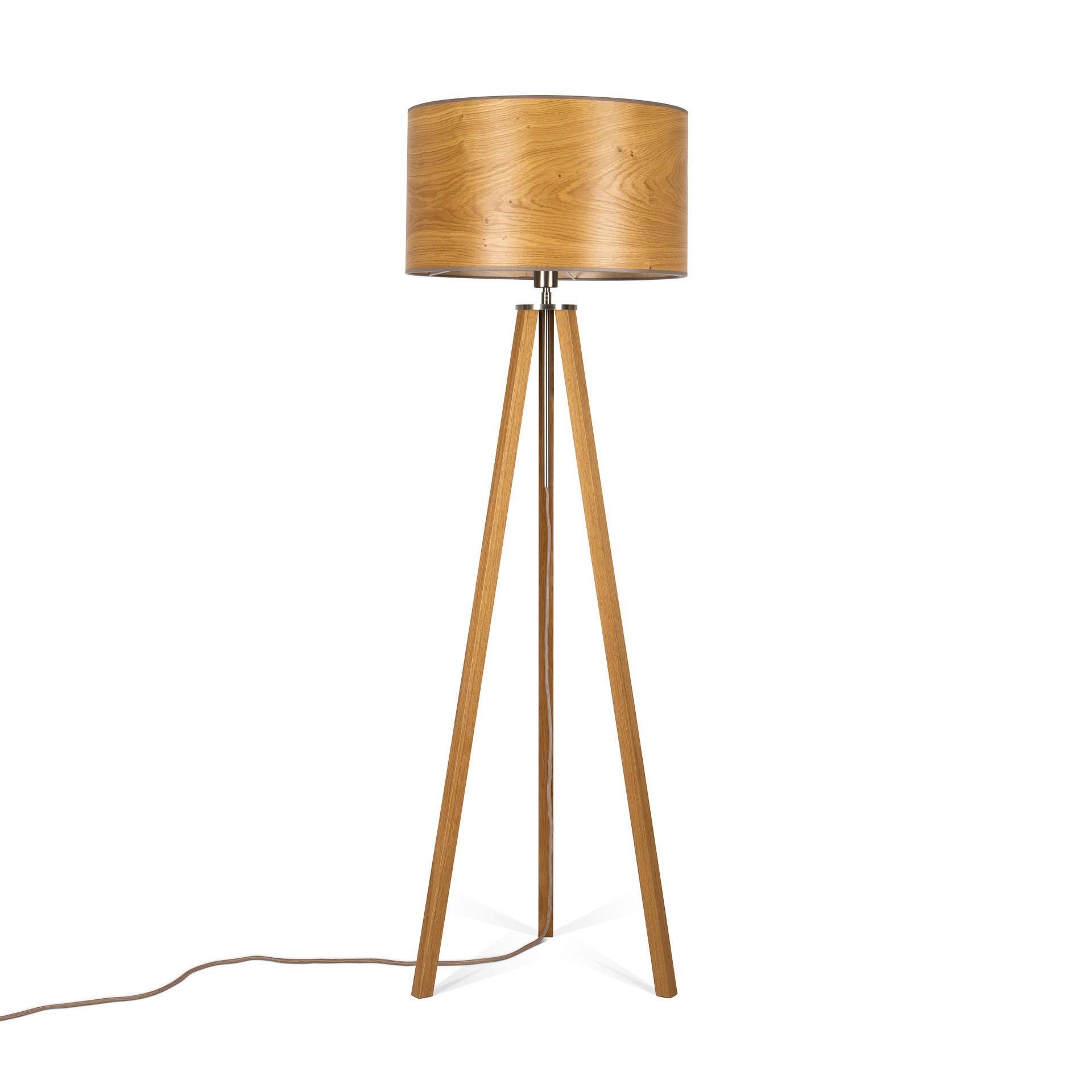 STEHLEUCHTE  50/150/50 cm   - Eichefarben, MODERN, Holz/Holzwerkstoff (50/150/50cm)