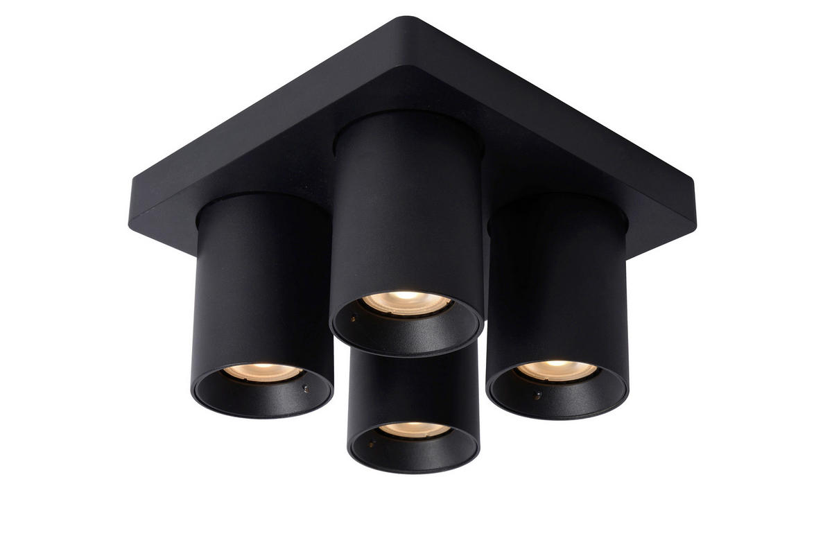 LED-STRAHLER 20/20/11.5 cm   - Schwarz, KONVENTIONELL, Metall (20/20/11.5cm) - Lucide