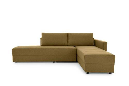 ECKSOFA in Webstoff Messingfarben  229/287 cm  - Messingfarben/Schwarz, Design, Kunststoff/Textil (229/287cm) - LOOKS by W.Joop