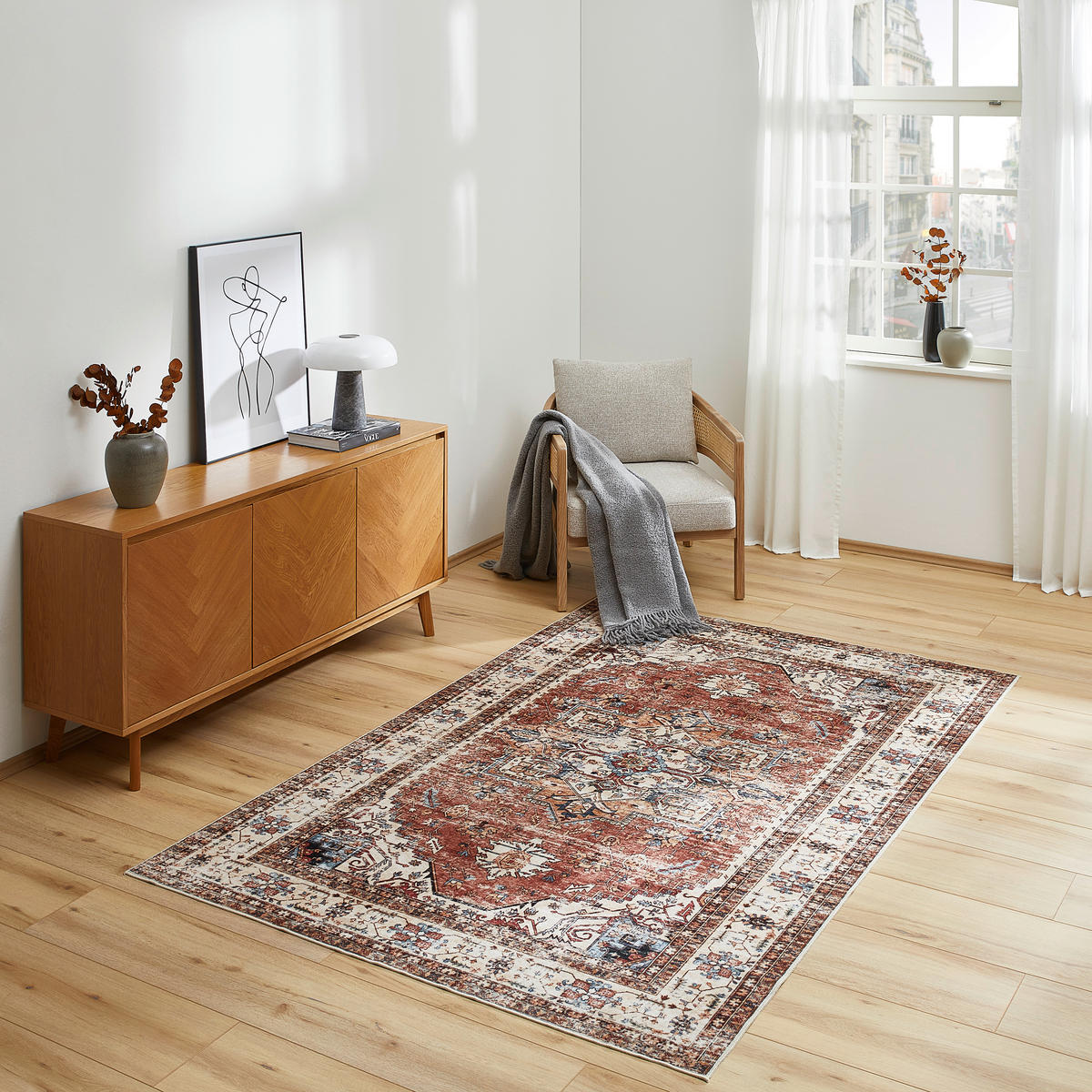 VINTAGE-TEPPICH 200/290 cm Multicolor, Beige  - Beige/Multicolor, Trend, Textil (200/290cm) - Novel