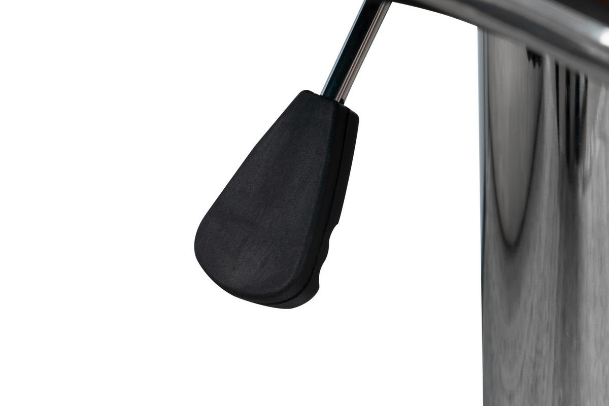 BARHOCKER-SET Schwarz Sitzfläche 360° drehbar, abwischbar  - Schwarz, MODERN, Metall (51,5/109/43cm) - Kayoom
