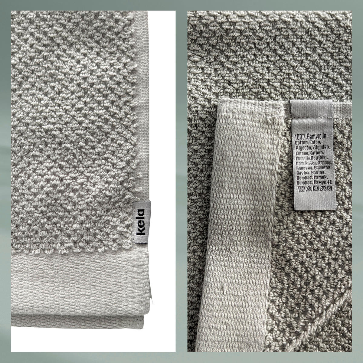 HANDTUCH Lavinia Hellgrau  - Hellgrau, Basics, Textil (50/100cm) - Kela