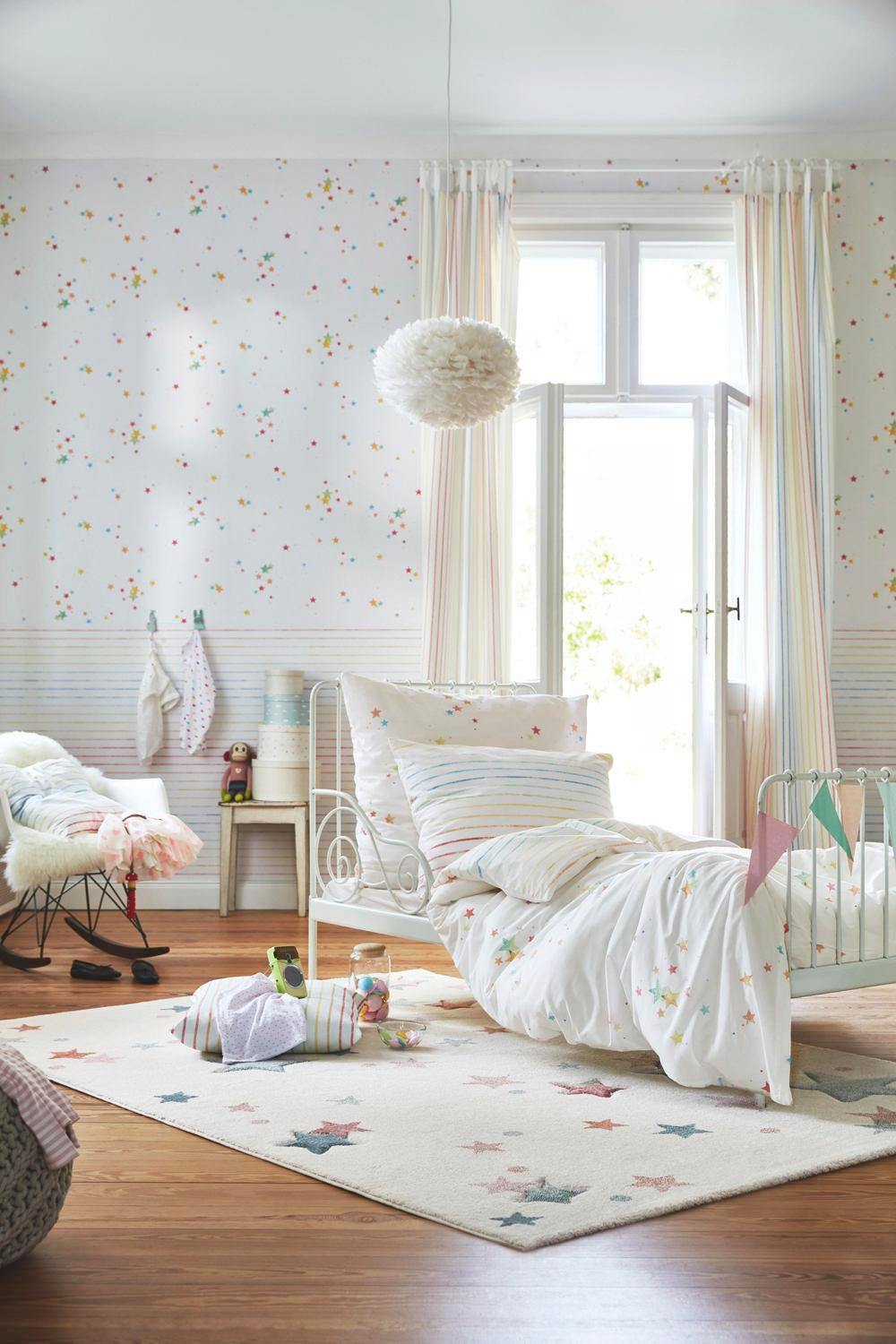 KINDERTEPPICH 160/225 cm  - Hellrosa/Weiß, Trend, Textil (160/225cm) - Esprit