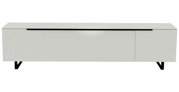 LOWBOARD  in 210/51/45 cm  - Schwarz/Weiß, Design, Glas/Holzwerkstoff (210/51/45cm) - Moderano