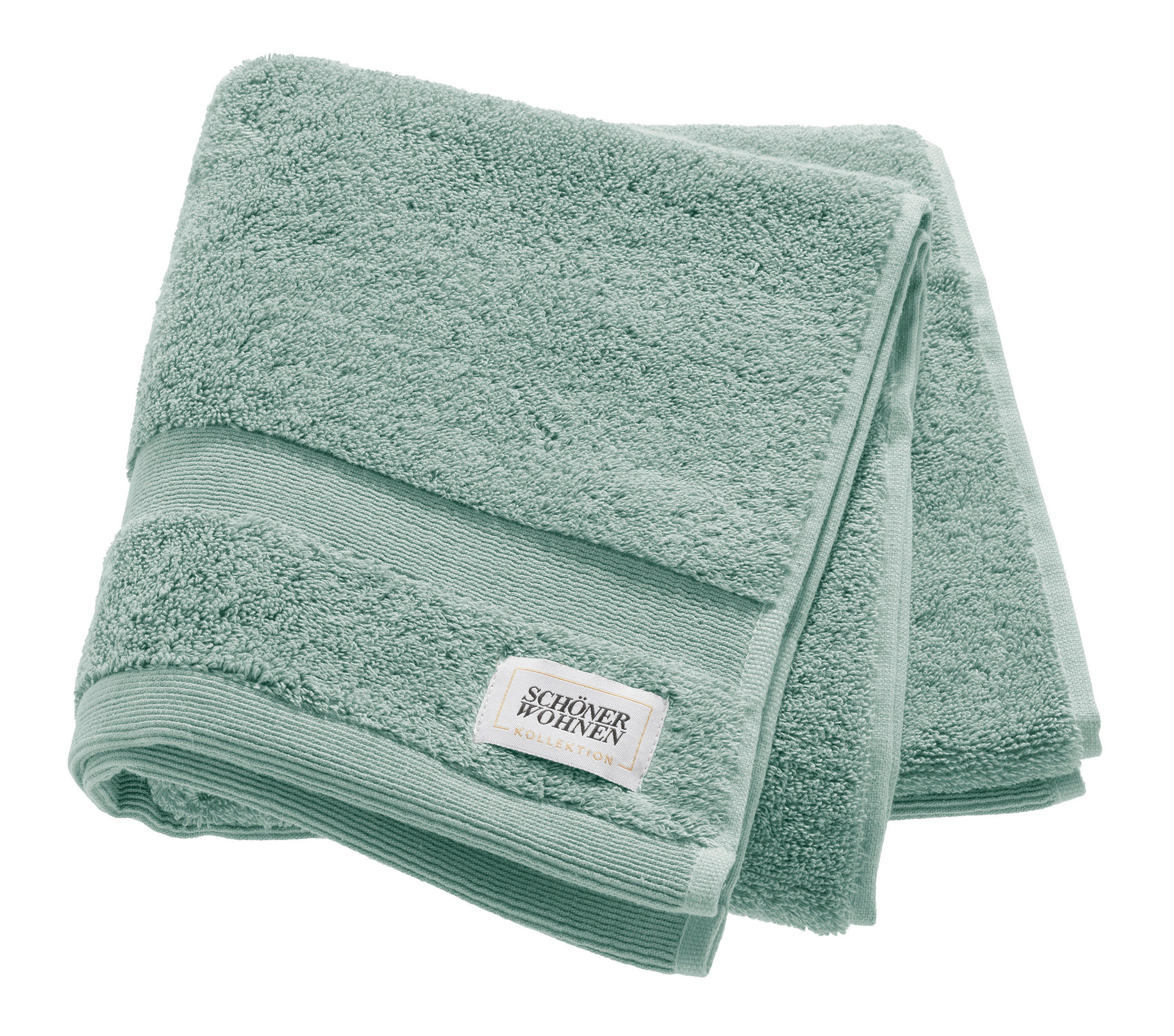 HANDTUCH SW-CUDDLY Salbeigrün  - Salbeigrün, Basics, Textil (50/100cm) - Schöner Wohnen