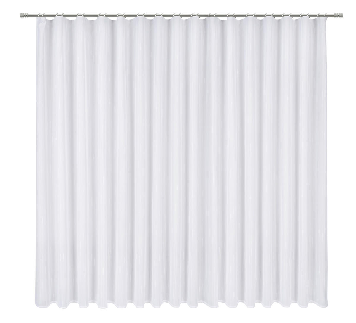 FERTIGSTORE  transparent   450/245 cm  - Weiß, Basics, Textil (450/245cm) - Esposa