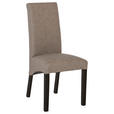 STUHL  in Lederlook Textil  - Graubraun/Buche Kolonial, KONVENTIONELL, Holz/Textil (47/102/57cm) - Carryhome