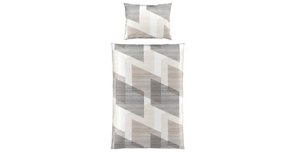 BETTWÄSCHE Mavie Satin 160/210 cm  - Grau, KONVENTIONELL, Textil (160/210cm) - Esposa