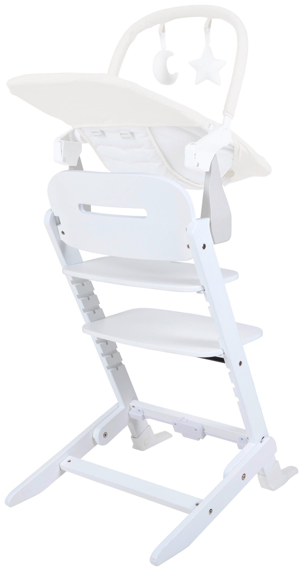 HRANILICA  Brunch  - bela, Dizajnerski, drvo/metal (63/48,5/81cm) - Jimmylee