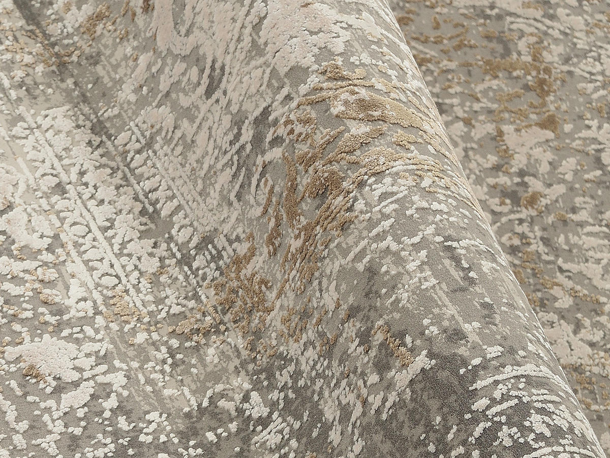 LÄUFER 80/250 cm  - Goldfarben/Grau, Design, Textil (80/250cm) - Dieter Knoll