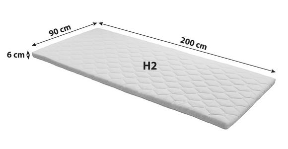 Topper Beta 90x200cm H2 - Weiß, Textil (90/200cm) - Primatex