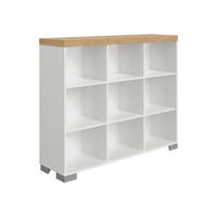 BABYREGAL Kira Eiche Nebraska/Kreideweiß Eichefarben, Weiß  - Eichefarben/Silberfarben, Basics, Holzwerkstoff (111,8/135,3/37,9cm) - Paidi