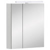 SPIEGELSCHRANK 60/70,4/16 cm  - Chromfarben/Weiß, MODERN, Glas/Holzwerkstoff (60/70,4/16cm) - Stylife
