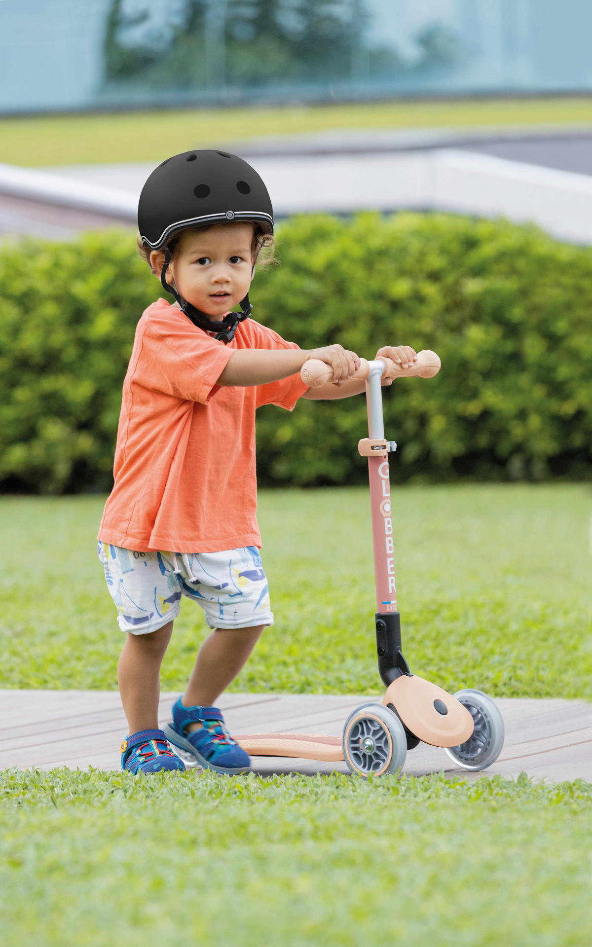 LAUFRAD GO-UP FOLDABLE PLUS ECO 3IN1  - Orange, LIFESTYLE, Kunststoff (73/28/89cm) - GLOBBER