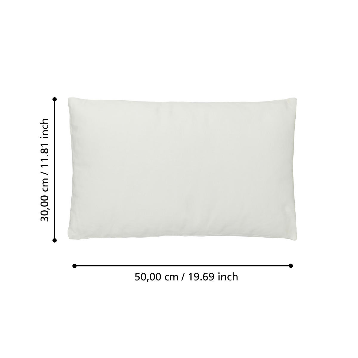 ZIERKISSEN  30/45 cm   - Weiß, Basics, Textil (30/45cm) - Eglo