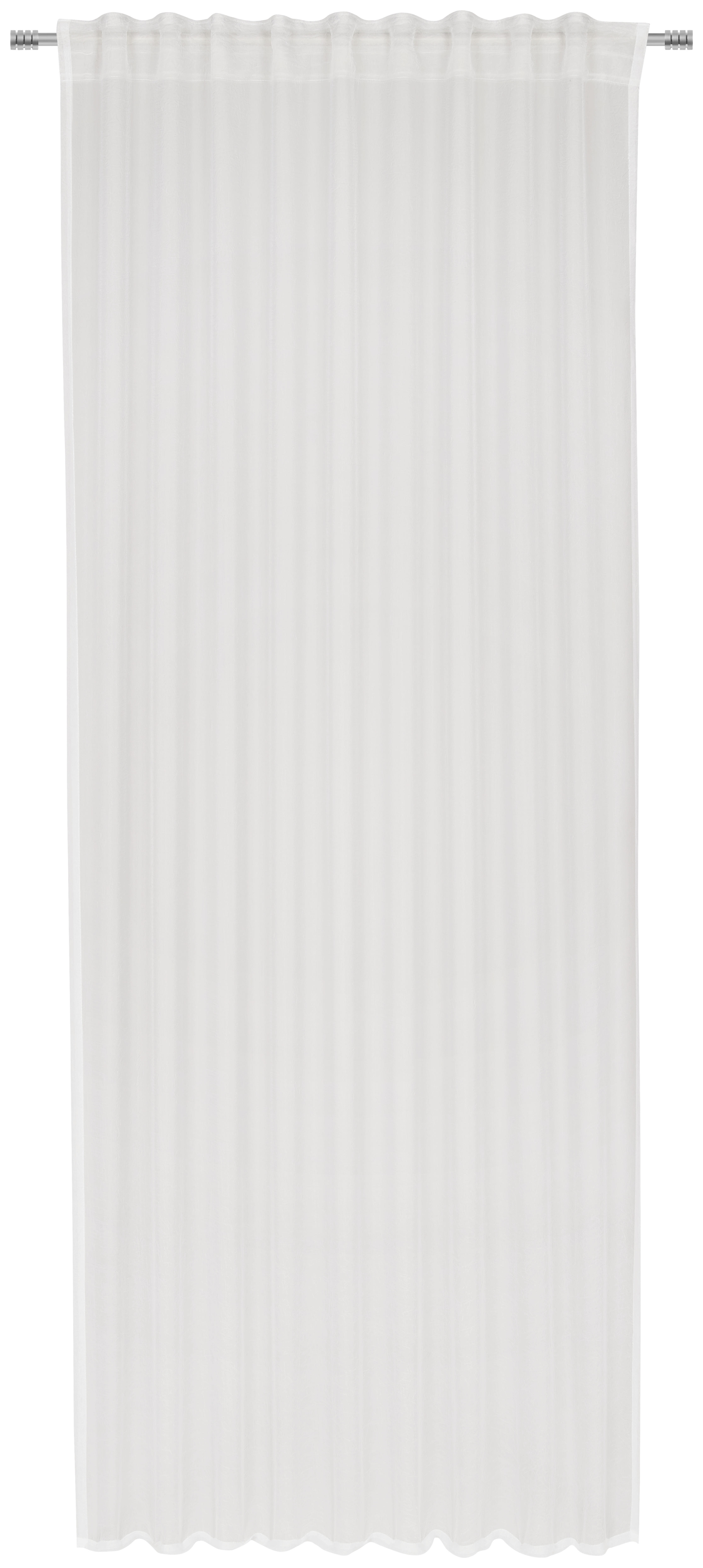 FERTIGVORHANG MALBOROUGH transparent 135/245 cm   - Weiß, Basics, Textil (135/245cm) - Esposa