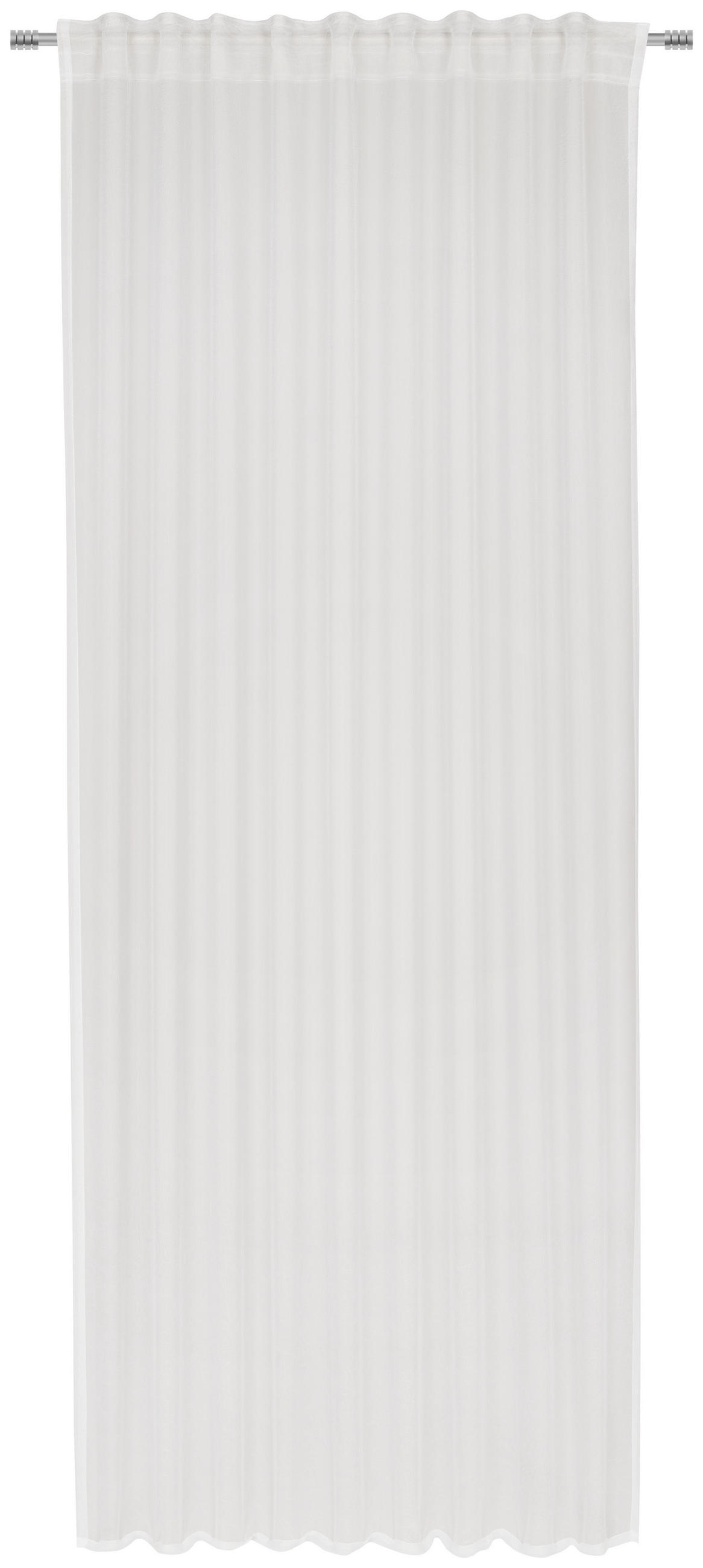 FERTIGVORHANG MALBOROUGH transparent 135/245 cm - Weiß, Basics, Textil (135/245cm) - Esposa