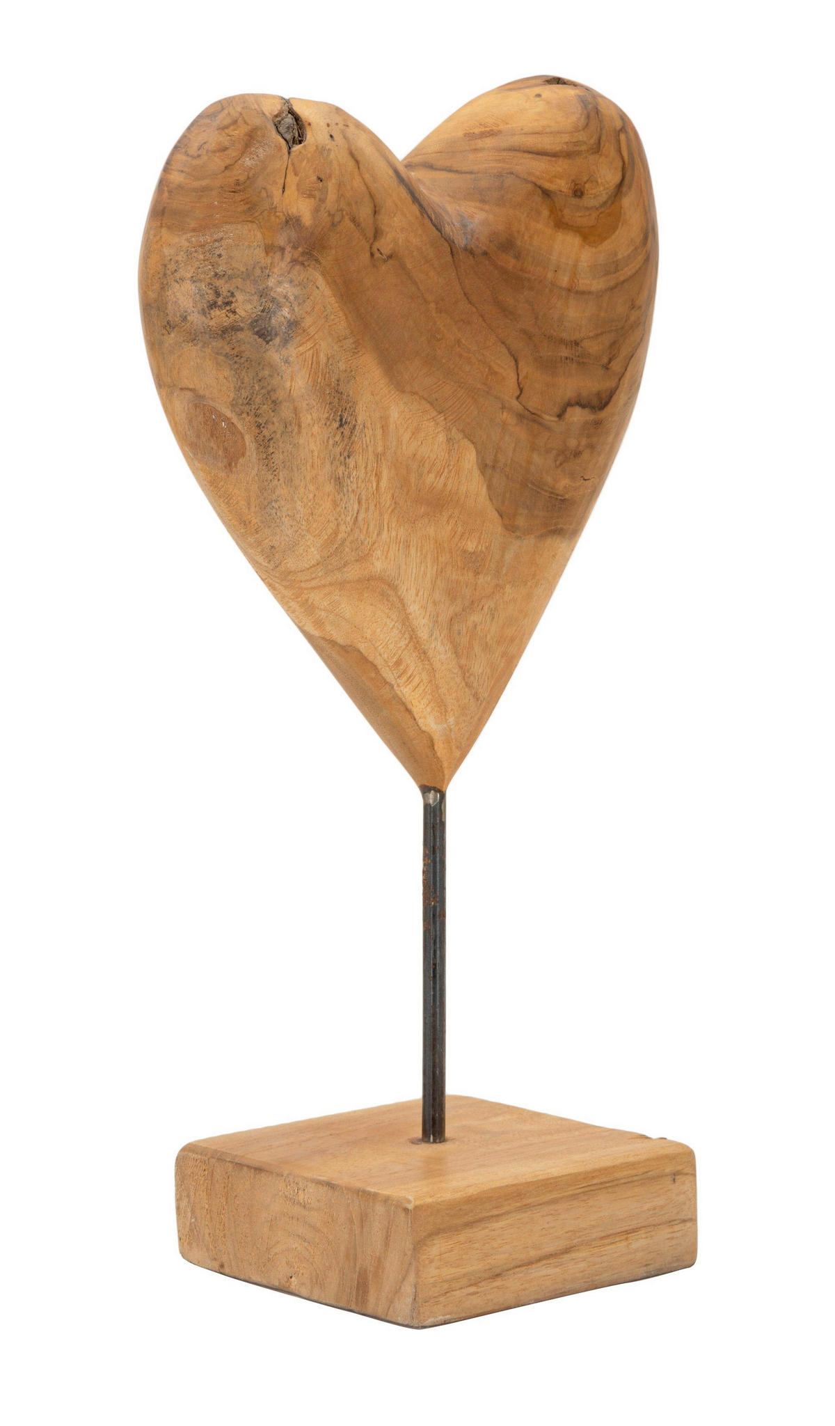 SKULPTUR - Braun, Basics, Holz (20/37/12cm)