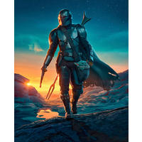 FOTOTAPETE THE MANDALORIAN  - Multicolor, Design, Textil (200/250cm) - Star Wars