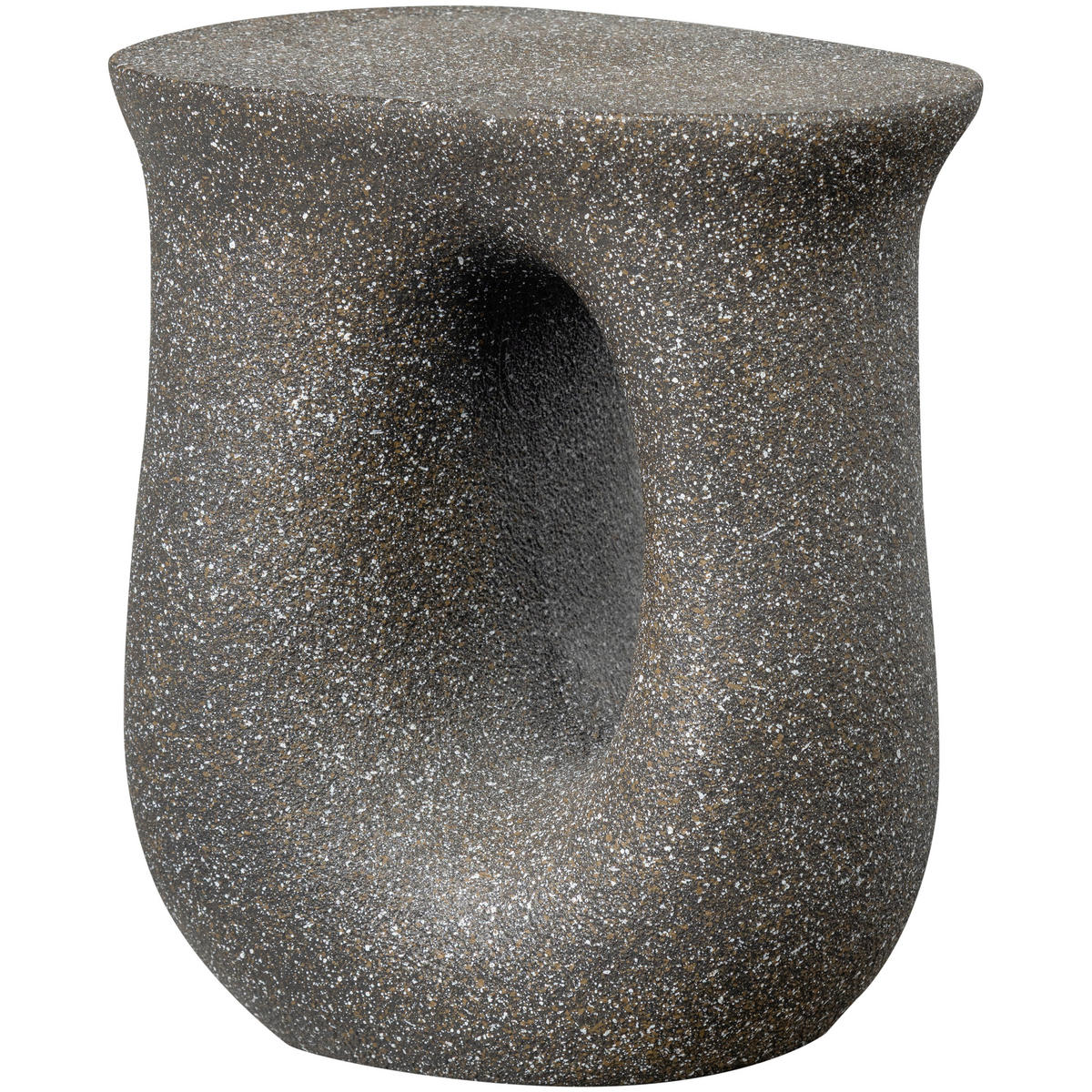 BEISTELLTISCH 42/33/45 cm Moson Schwarz organisch  - Schwarz, Design, Keramik/Metall (42/33/45cm) - Livetastic