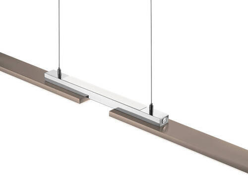 LED-HÄNGELEUCHTE 87/13/150 cm  - Bronzefarben, Design, Metall (87/13/150cm) - Hell