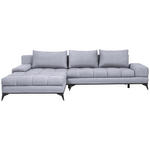 ECKSOFA in Webstoff Hellgrau  212/315 cm  - Hellgrau/Schwarz, Design, Textil/Metall (212/315cm) - Carryhome