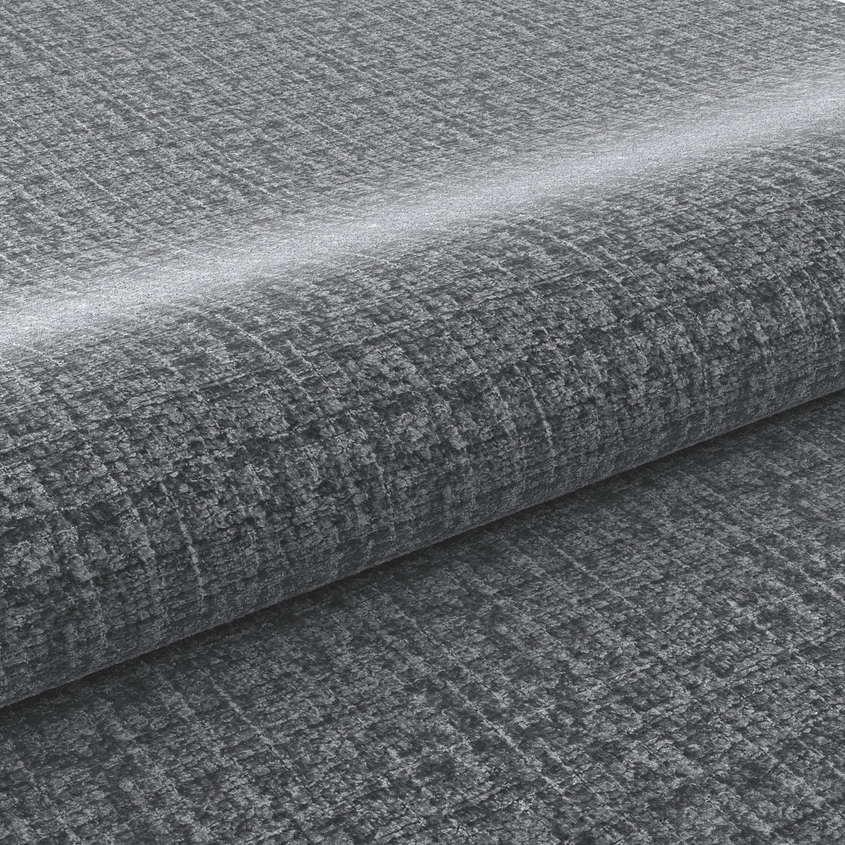 ECKSOFA VANESSA Grau Flachgewebe  - Schwarz/Grau, MODERN, Kunststoff/Textil (200/297cm) - Livetastic