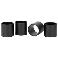 SERVIETTENRINGESET    - Schwarz, Basics, Metall (4/4/0,1cm) - Justinus