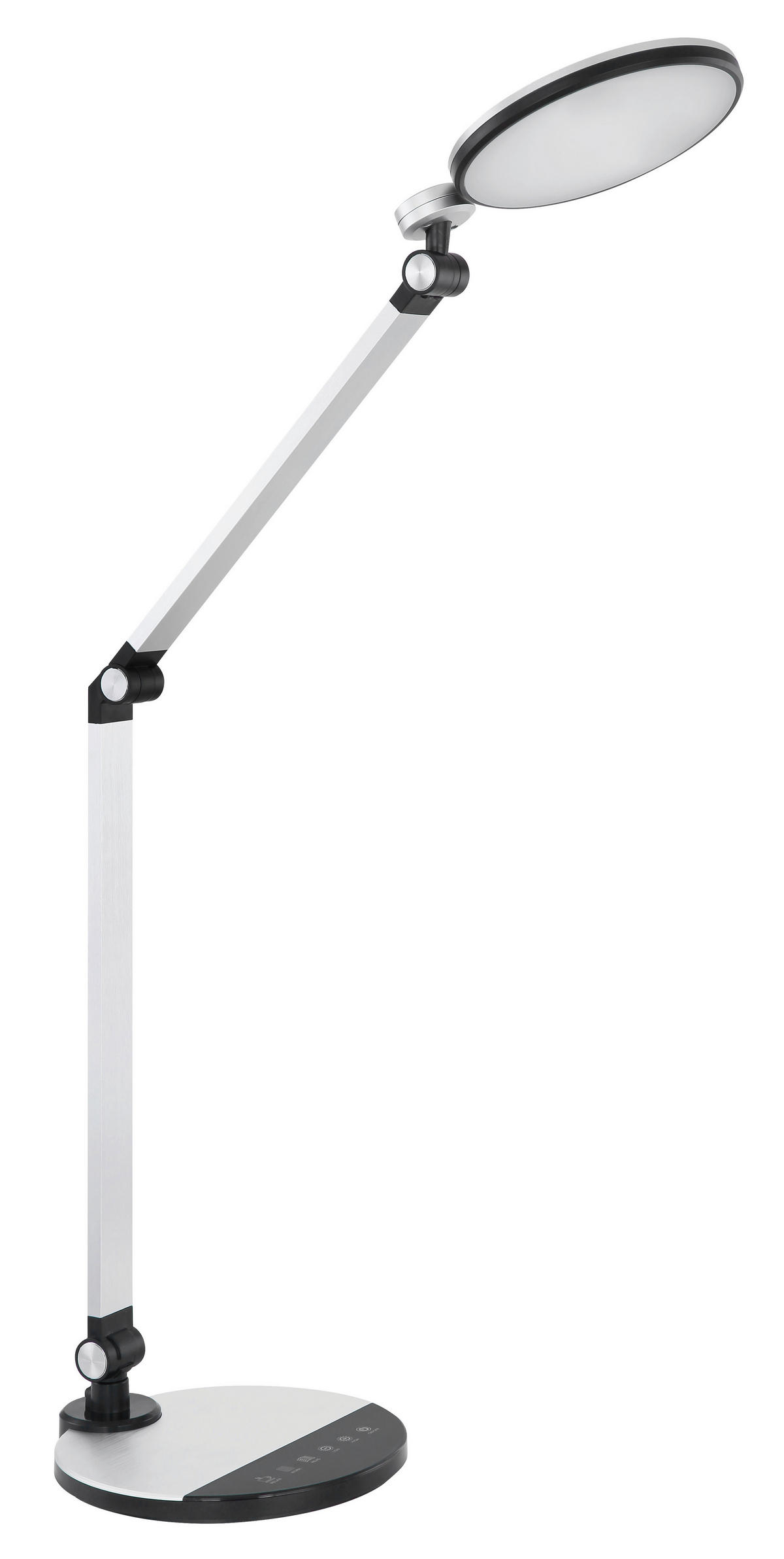 LED-SVETILKA ZA PISALNO MIZO     50/19,2/90,5 cm          - srebrne barve/črna, Design, kovina/umetna masa (50/19,2/90,5cm) - Globo