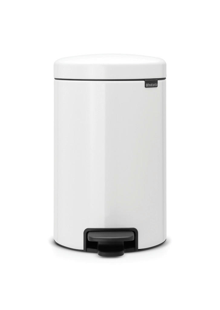 ABFALLEIMER NEW ICON 12 L  - Weiß, Design, Kunststoff/Metall (25,1/41,1/33,8cm) - Brabantia