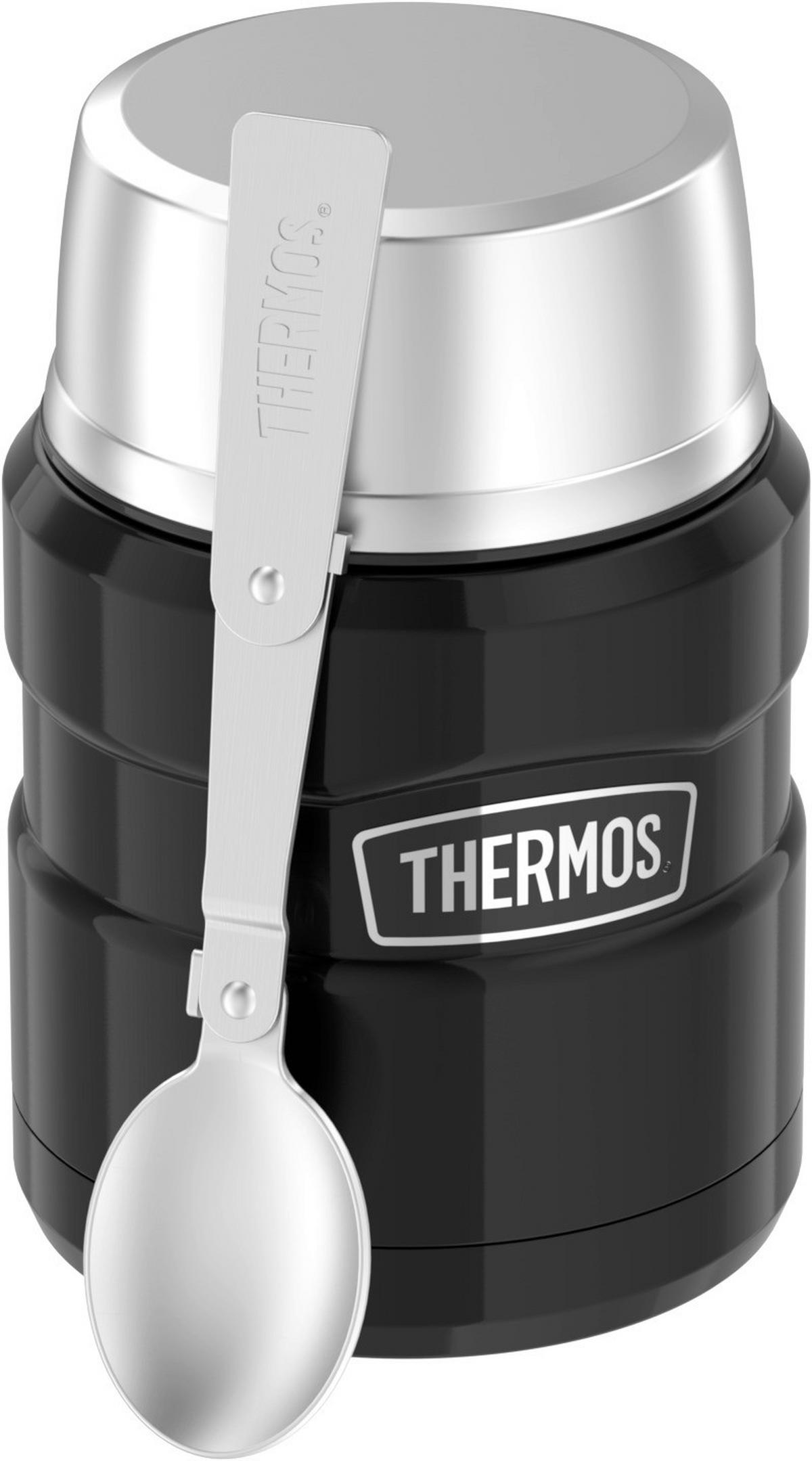 ISOLIERSPEISEGEFÄSS Stainless King 0,47 L  - Schwarz Hochglanz, Metall (0,47l) - Thermos