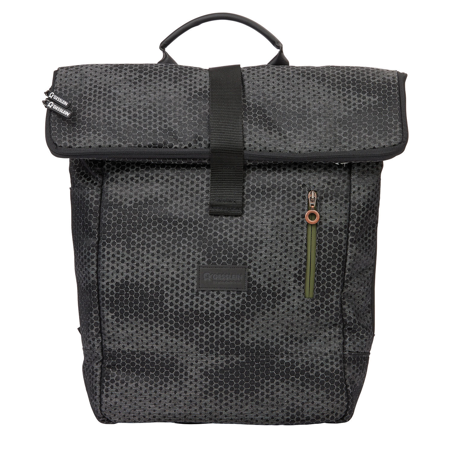 WICKELRUCKSACK No. 6  - Schwarz/Grau, Basics, Textil (31/45/12cm) - Gesslein