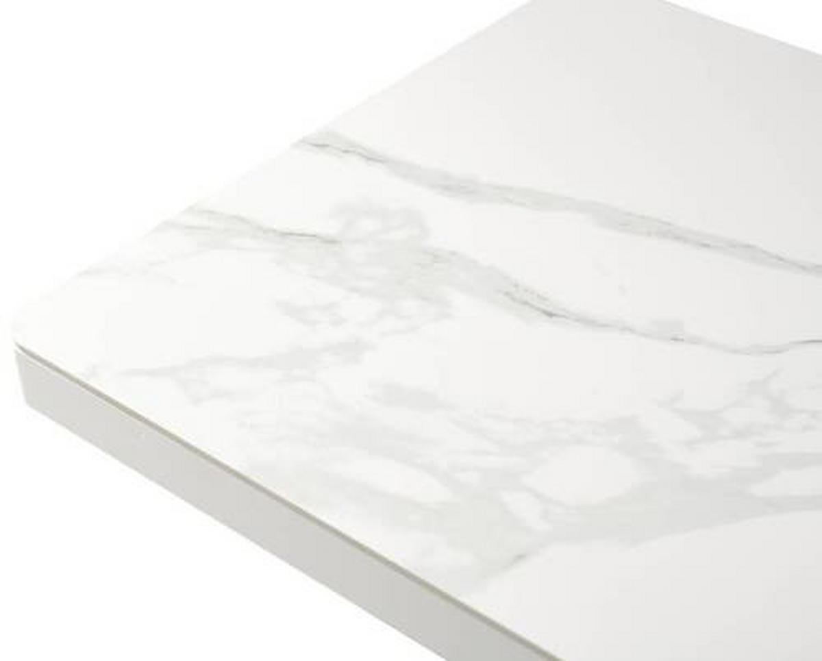 SOFFBORD i metall, keramik 125-150/70/49,5-79 cm  - vit, Design, metall/keramik (125-150/70/49,5-79cm) - Livetastic
