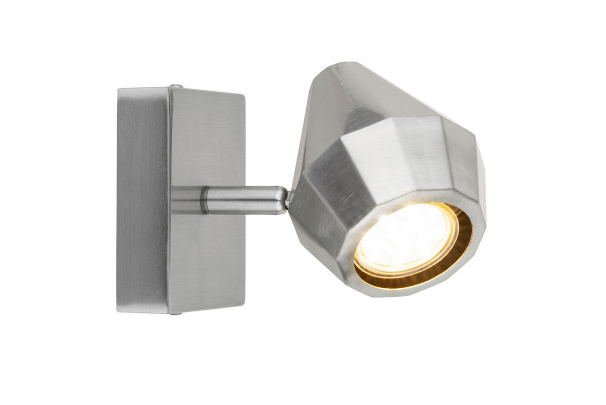 WANDLEUCHTE 15/10/13 cm  - Nickelfarben, Trend, Metall (15/10/13cm) - Collett's Monde