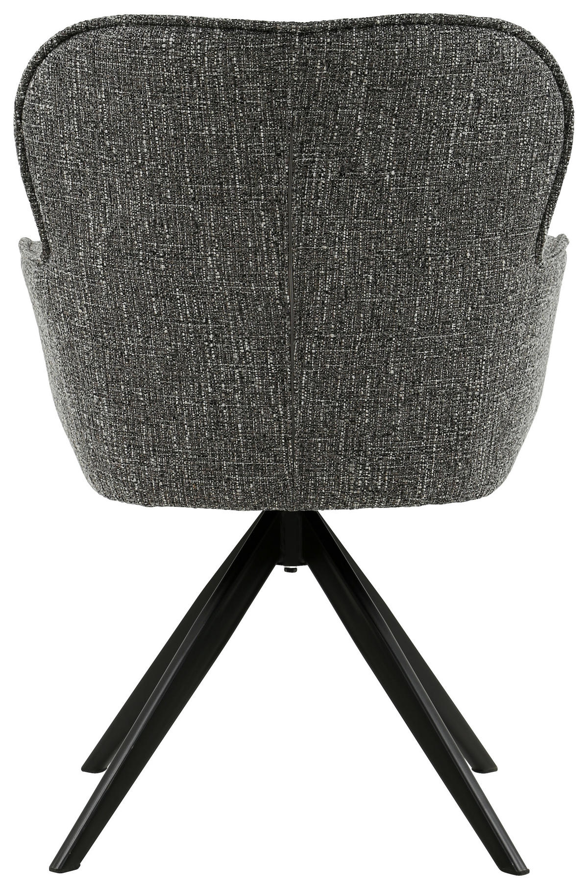 KAROSSZÉK szürke, fekete  - fekete/szürke, Design, textil/fém (62/88/65cm) - Novel