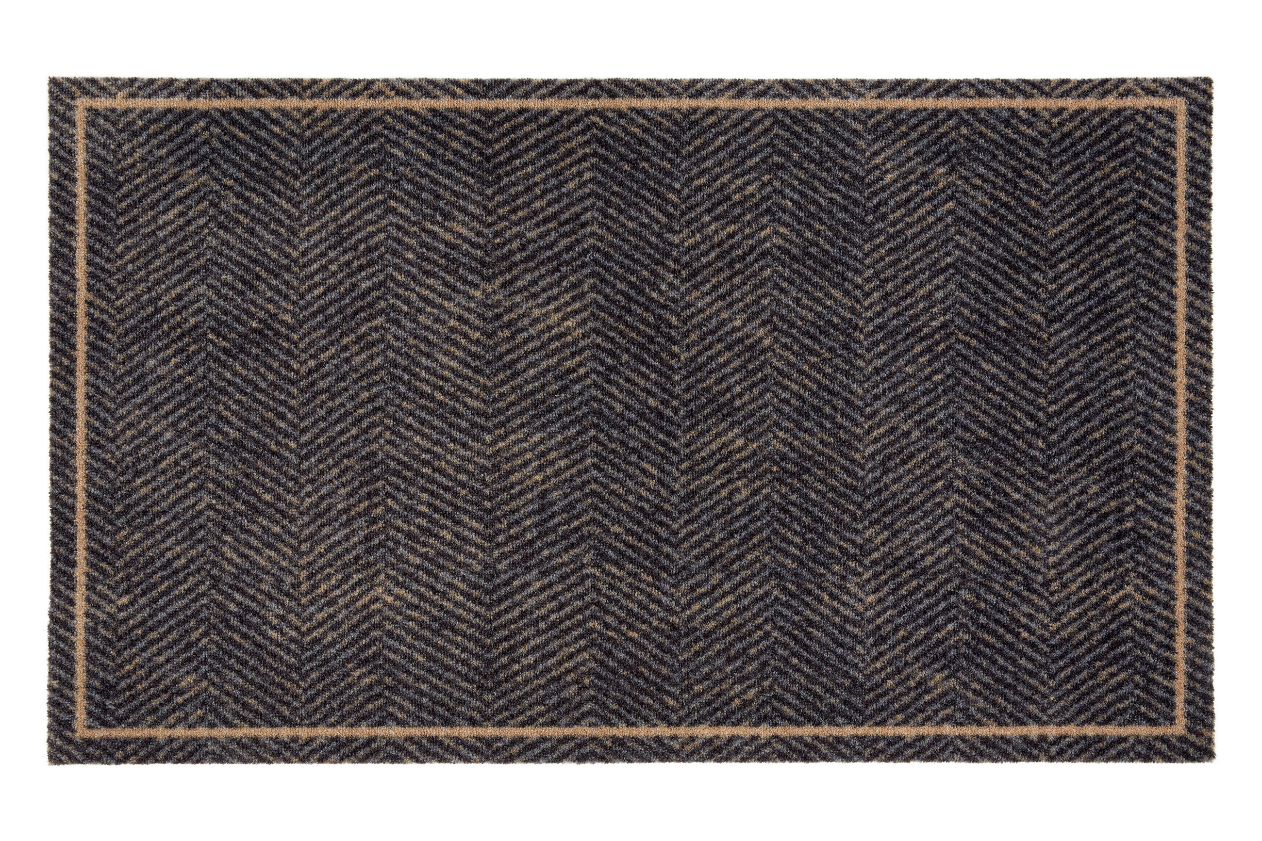 FUßMATTE  66/110 cm  Schwarz, Beige  - Beige/Schwarz, Design, Textil (66/110cm) - Esposa