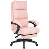 CHEFSESSEL Teddystoff Rosa  - Schwarz/Rosa, Design, Kunststoff/Textil (64,5/112/120/65cm) - Carryhome
